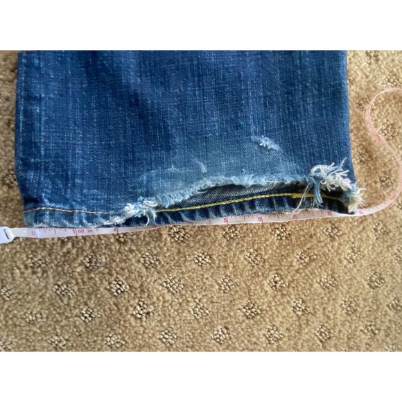 Womens Straight Leg Jeans 30 x 32 Blue Deconstructed by J Crew - Picture 14 of 15